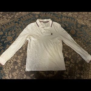 Moncler Mens Long Sleeve Polo